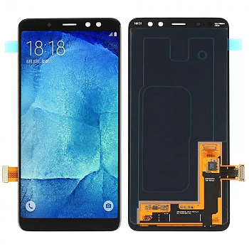 Дисплей для Samsung Galaxy A8 2018 (A530F) + тачскрин, черный (оригинал LCD)