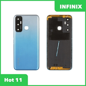 Задняя крышка для Infinix Hot 11 (X689F) (голубой)
