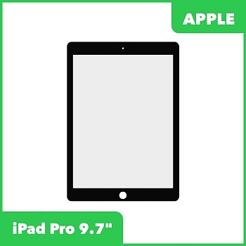Стекло для переклейки Apple iPad Pro 9.7, черный