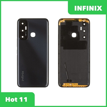 Задняя крышка для Infinix Hot 11 (X689F) (черный)
